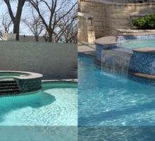 glass tile spa edge
