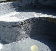 Gunite bench failure Gunite bench failure