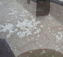 Plaster on hydro demo surface