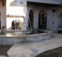 Aqua glass pool tile