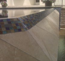 Glass tile pool