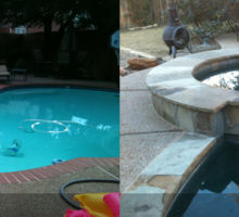 updated pool and spa